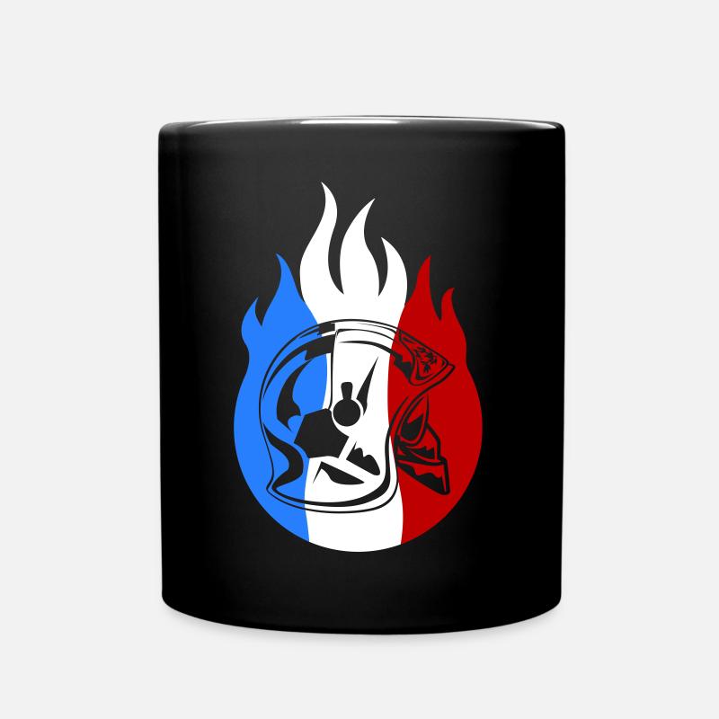 casque sp flamme 3 - Mug uni - noir