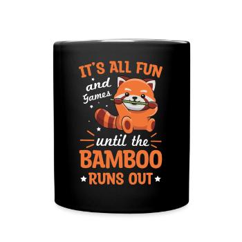 Red Panda Zitat für einen Red Panda Zoowärter - Tasse einfarbig - Schwarz - Vorne
