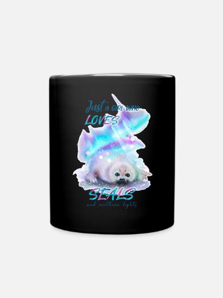 Juste une fille qui aime les phoques Seal Seal Seal Seal Seal - Mug uni - noir