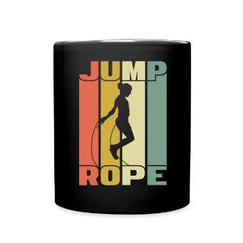 Jump Rope Skipping Rope Jumping Jump Rope - Full Colour Mug - black - Front
