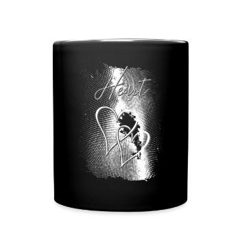 Two Hearts - Full Colour Mug - black - Front