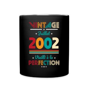 Anniversaire 20 ans - Vintage - Juillet 2002 - Mug uni - noir - Devant