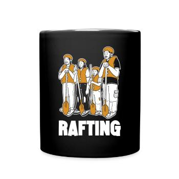 Tenue d’équipe de rafting pour les équipes de navigation de montagne - Mug uni - noir - Devant
