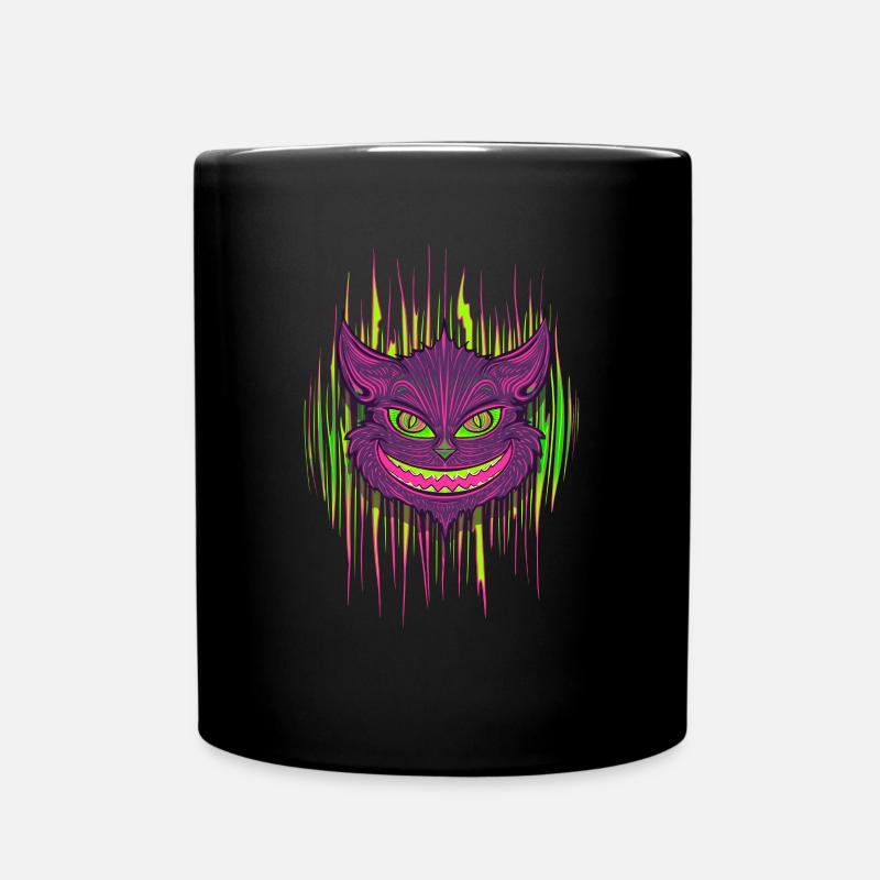 Böse Katze - Tasse einfarbig - Schwarz