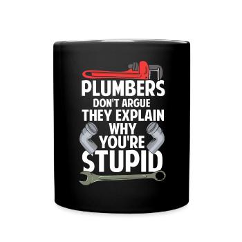 Plombier Installateur Artisan Disant Cadeau - Mug uni - noir - Devant