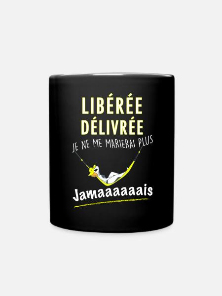 Divorce Humour libérée Délivrée - Mug uni - noir