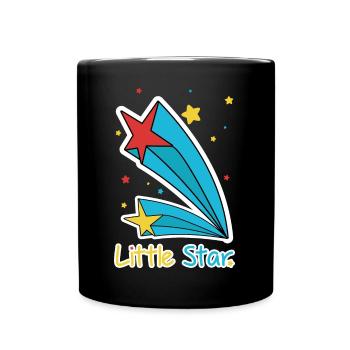 Illustration de la comète filante de la Petite Étoile - Mug uni - noir - Devant