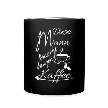 Cet homme a désespérément besoin de café - Mug uni - noir - Devant