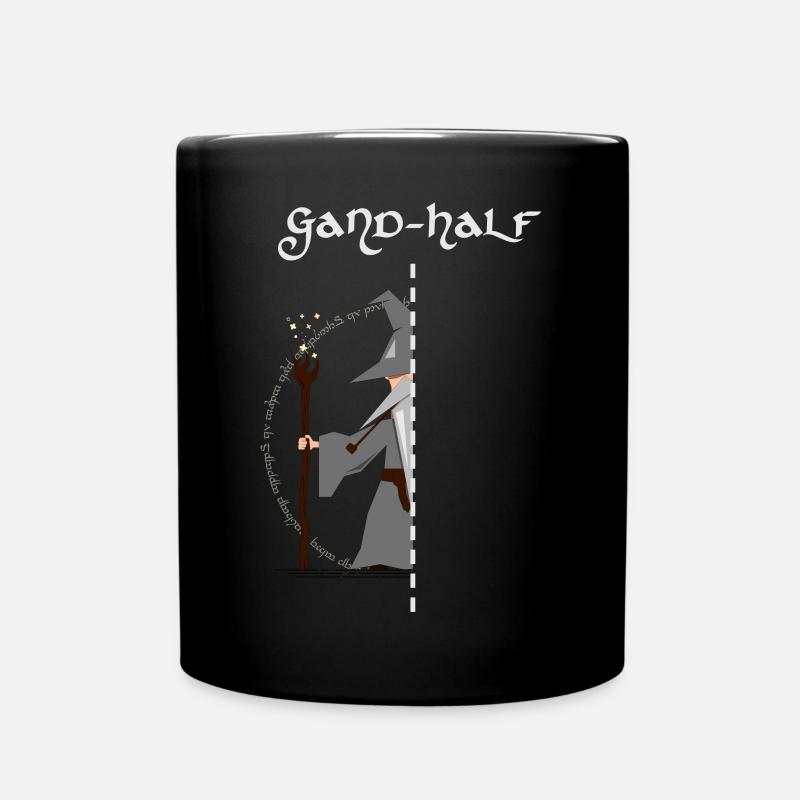 gan half - Mug uni - noir