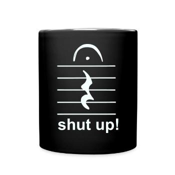 silent music break - Full Colour Mug - black - Front