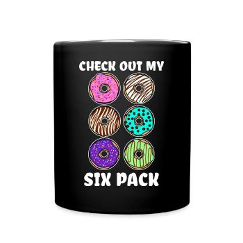 Bonbons de beignet de déclaration drôle grignotant - Mug uni - noir - Devant