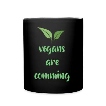 Végétalien Végétalien Bien-être animal Végétarien Végétarien - Mug uni - noir - Devant