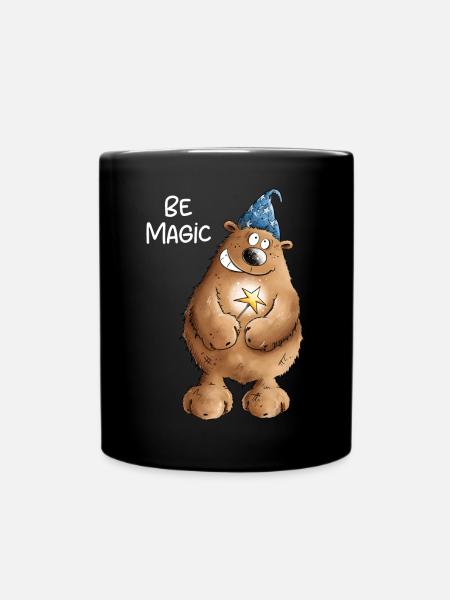 Soyez magicien magique Ours I magicien - Mug uni - noir