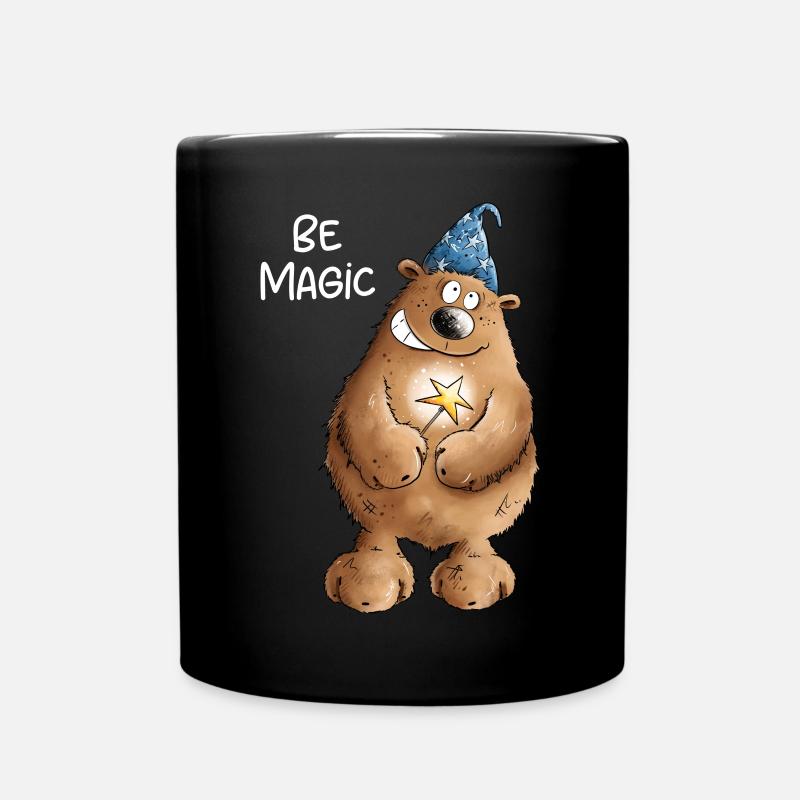 Be Magic Zauberer Bär I Zauberkünstler - Tasse einfarbig - Schwarz