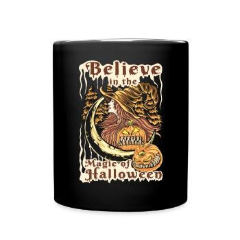 Halloween Pumpkin Horror - Full Colour Mug - black - Front