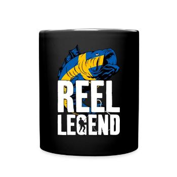 REEL LEGEND ANGLER ANGELN SCHWEDEN - Tasse einfarbig - Schwarz - Vorne