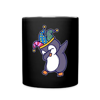 Seevogel Cool Süß Pinguin Tier Lustig Vogel - Tasse einfarbig - Schwarz - Vorne
