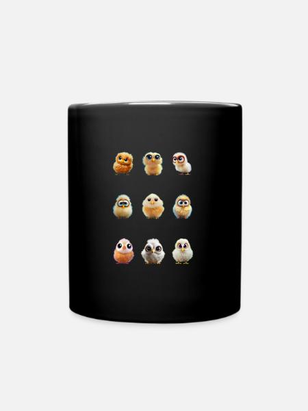 Cicken3x3 - Full Colour Mug - black