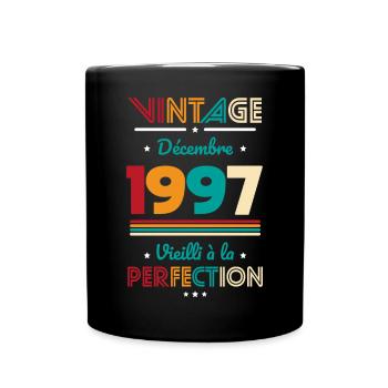 Anniversaire 25 ans - Décembre 1997 Vintage - Mug uni - noir - Devant