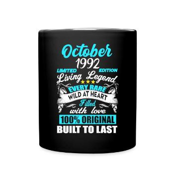 October 1992 - 30th birthday gift. Legend. - Full Colour Mug - black - Front