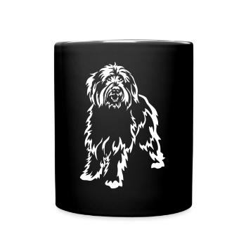 Sheep poodle "Black Edition" - Full Colour Mug - black - Front