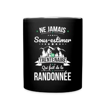 Sous-estimer trentenaire qui fait de la randonnée - Mug uni - noir - Devant