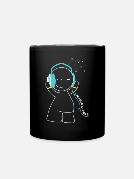 magic is here - Full Colour Mug - black