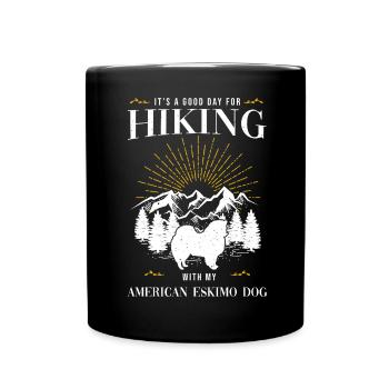 Chien esquimau américain Hund - Mug uni - noir - Devant