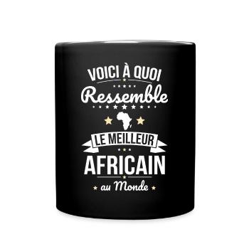 Voici à quoi ressemble le meilleur Africain - Mug uni - noir - Devant