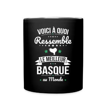 Voici à quoi ressemble le meilleur Basque au monde - Mug uni - noir - Devant