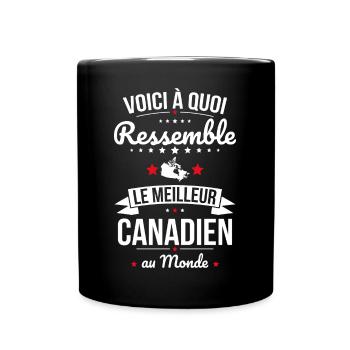 Voici à quoi ressemble le meilleur Canadien - Mug uni - noir - Devant
