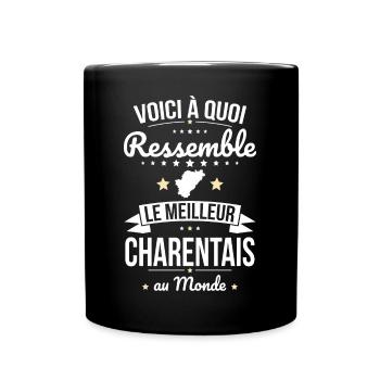 Voici à quoi ressemble le meilleur Charentais - Mug uni - noir - Devant