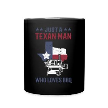 BBQ - Full Colour Mug - black - Front