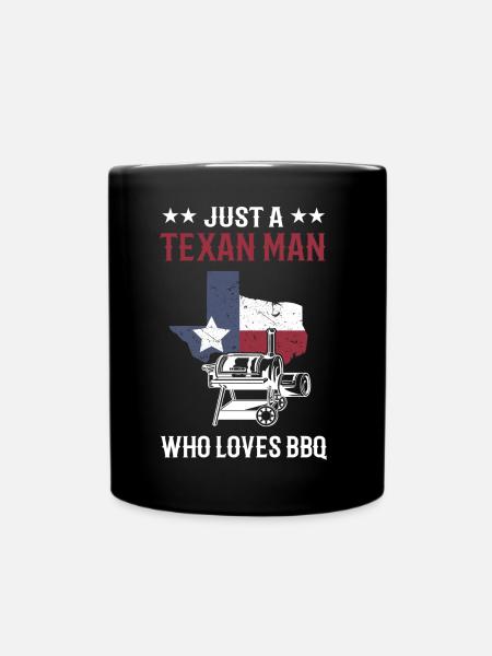 Texas BBQ - Tasse einfarbig - Schwarz