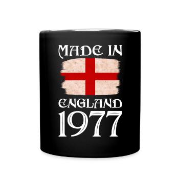 Made in England 1977 - St George's Day - English - Full Colour Mug - black - Front