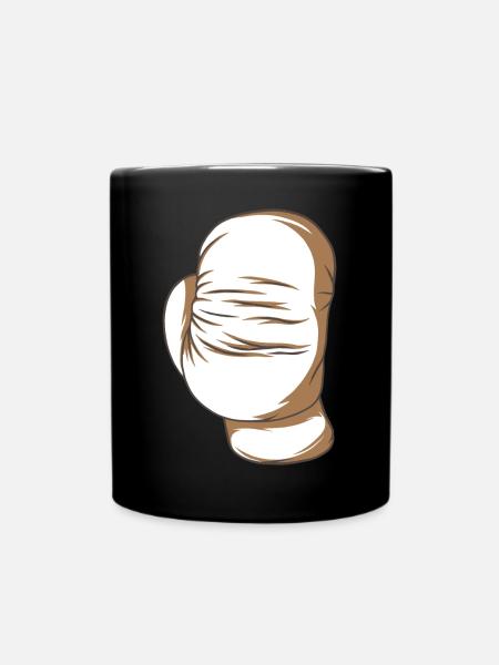 Boxhandschuh - Tasse einfarbig - Schwarz