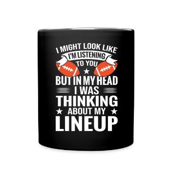 Gardien de but de rugby Gardien de but Fantasy Football Sport Gardien de but - Mug uni - noir - Devant