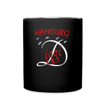 Hamburg Diggi - Tasse einfarbig - Schwarz - Vorne