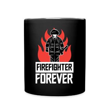 Firefighter Firefighter Fire Statement Rescuer - Full Colour Mug - black - Front