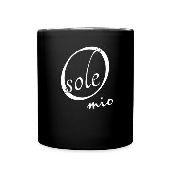 O sole mio - Tasse einfarbig - Schwarz - Vorne