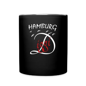 Hamburg Diggi - Tasse einfarbig - Schwarz - Vorne