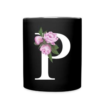 P - Tasse einfarbig - Schwarz - Vorne