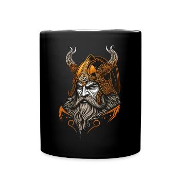 Walhalla Wikinger Odin Nordische Kultur - Tasse einfarbig - Schwarz - Vorne