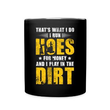 Construction machinery operator Excavator driver Excavator driver Construction workers - Full Colour Mug - black - Front