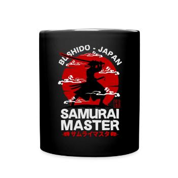 Samurai master series - bushido japan: Black - Full Colour Mug - black - Front