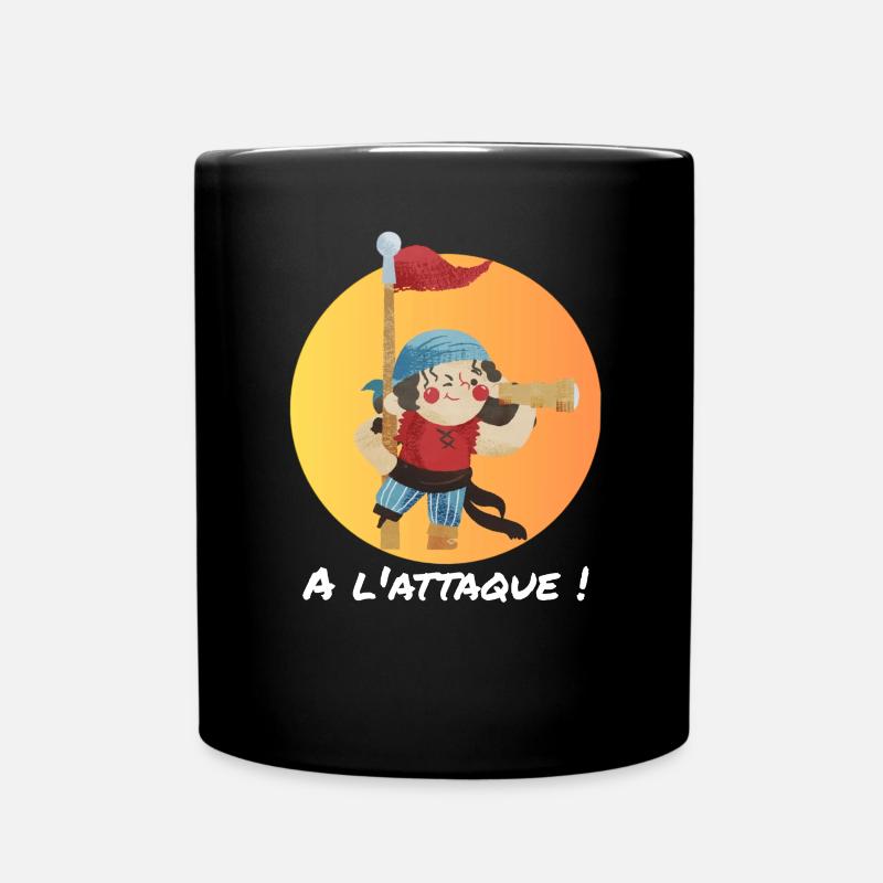 Pirate, à l'attaque ! - Mug uni - noir
