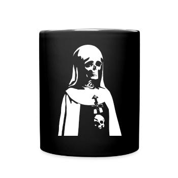 Unravel the Mystery with Unholy Nun, Gothic, and - Full Colour Mug - black - Front