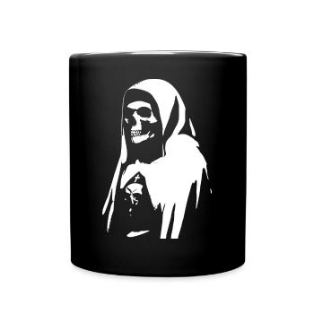 Darkness Beckons in Unholy Nun, Gothic, and Occul - Full Colour Mug - black - Front