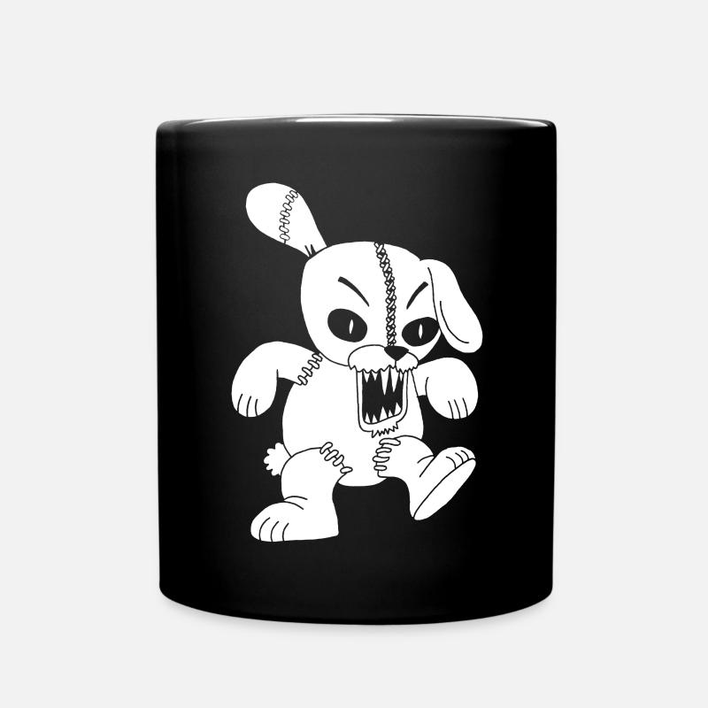 Lapin blanc monstrueux - Mug uni - noir
