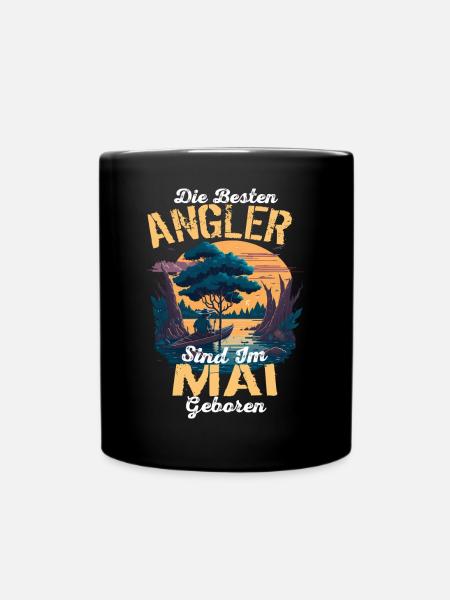 Herren Die Besten Angler Sind Im Mai Geboren - Tasse einfarbig - Schwarz